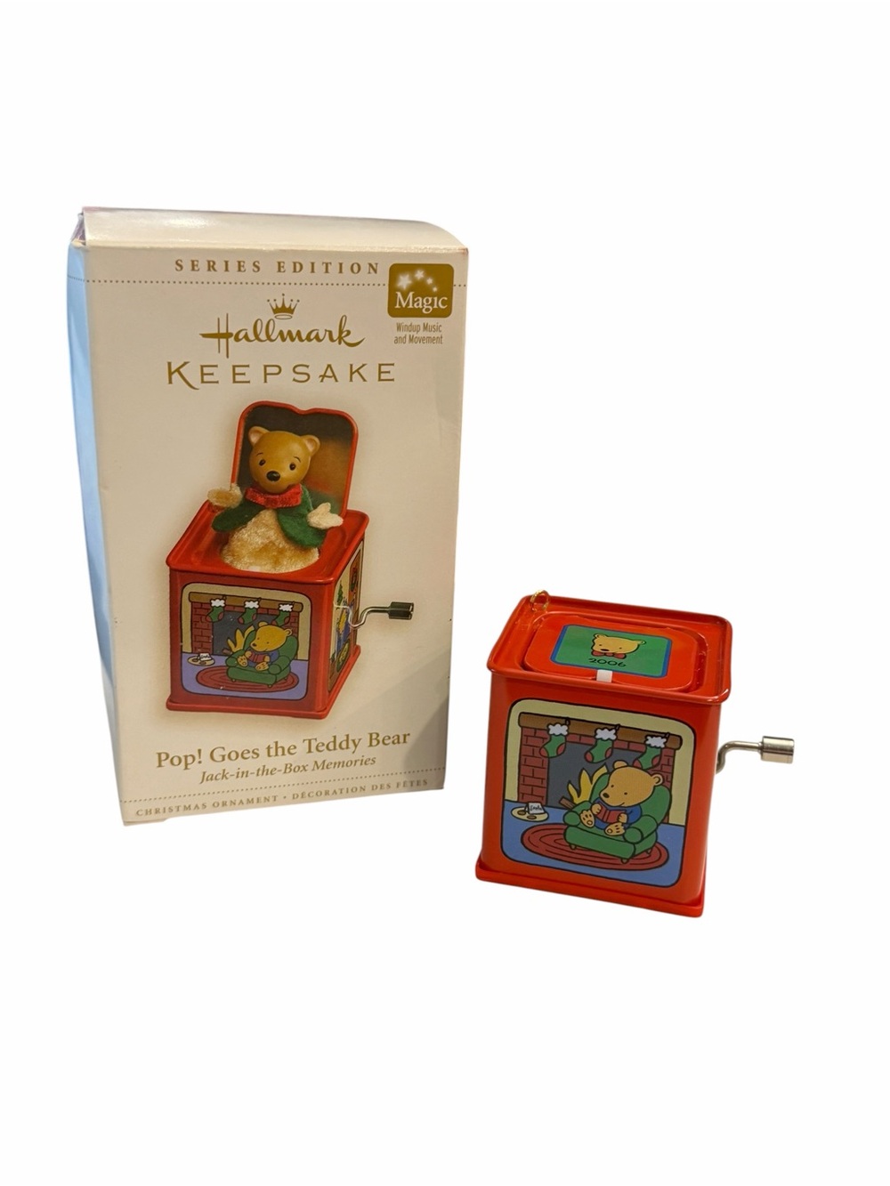 Hallmark POP! GOES THE TEDDY BEAR 4th In Jack In The Box Series Motion Music 06’